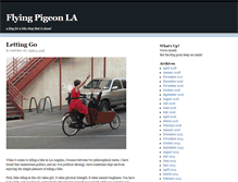 Tablet Screenshot of flyingpigeon-la.com